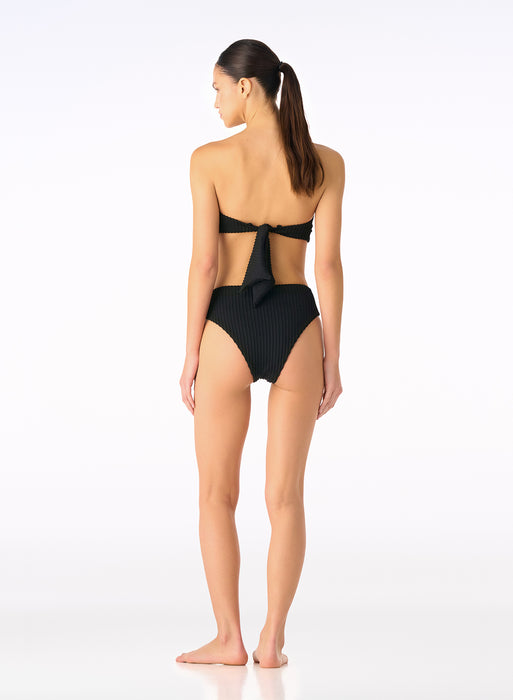 CANE/YUMA SHELL BLACK BIKINI