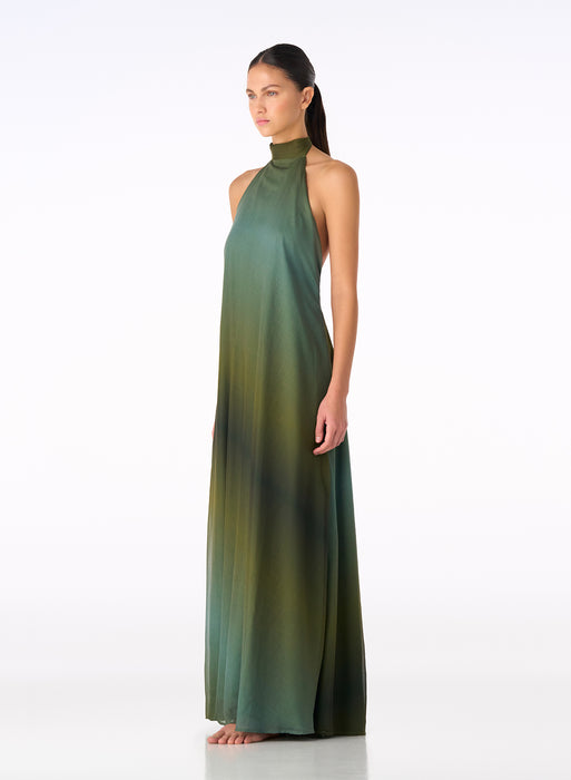 MIEL OMBRE GREEN DRESS