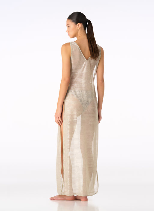 BELLUNIA GOLDEN MESH DRESS
