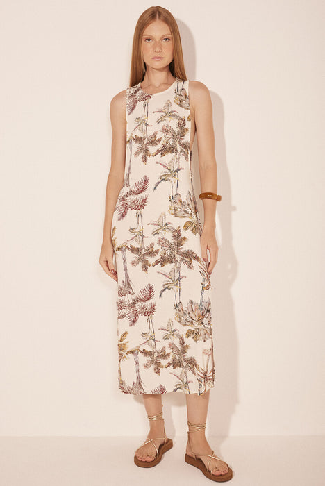 AGUA DE COCO PALMEIRAS PASTEL DRESS