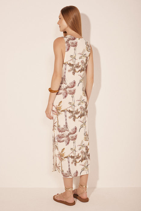 AGUA DE COCO PALMEIRAS PASTEL DRESS