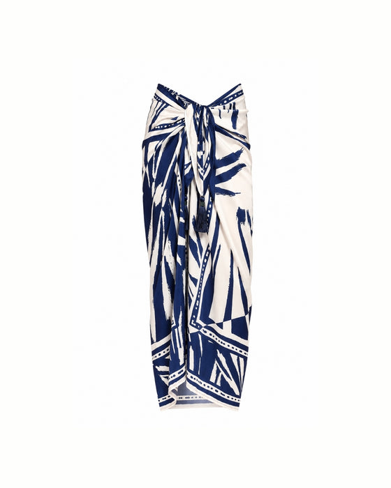 TAYLOR NAVY SHELLS PAREO