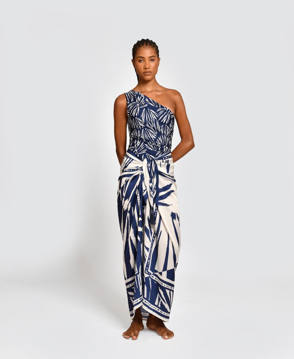 TAYLOR NAVY SHELLS PAREO