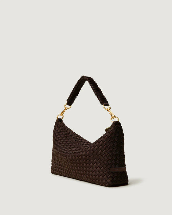 NAGHEDI PORTO SMALL HALF MOON CHOCOLATE BAG