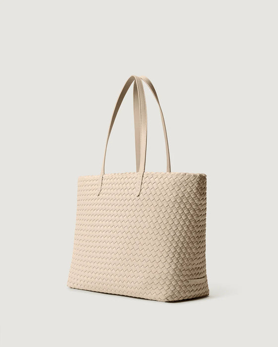 NAGHEDI JET SETTER SMALL ECRU TOTE