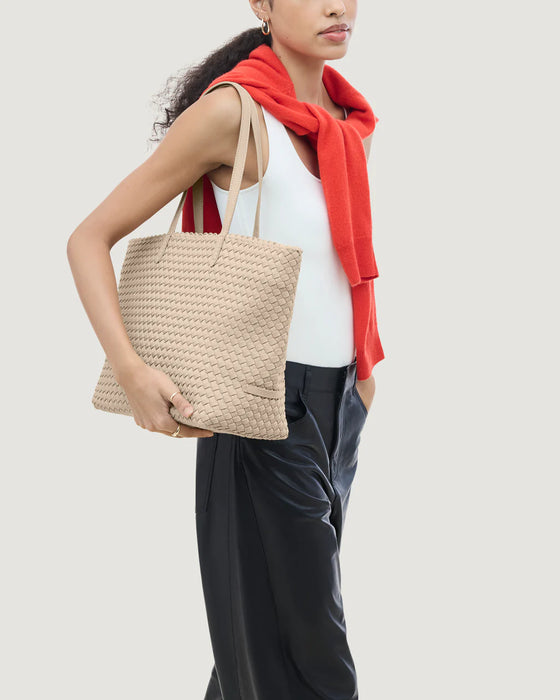 NAGHEDI JET SETTER SMALL ECRU TOTE