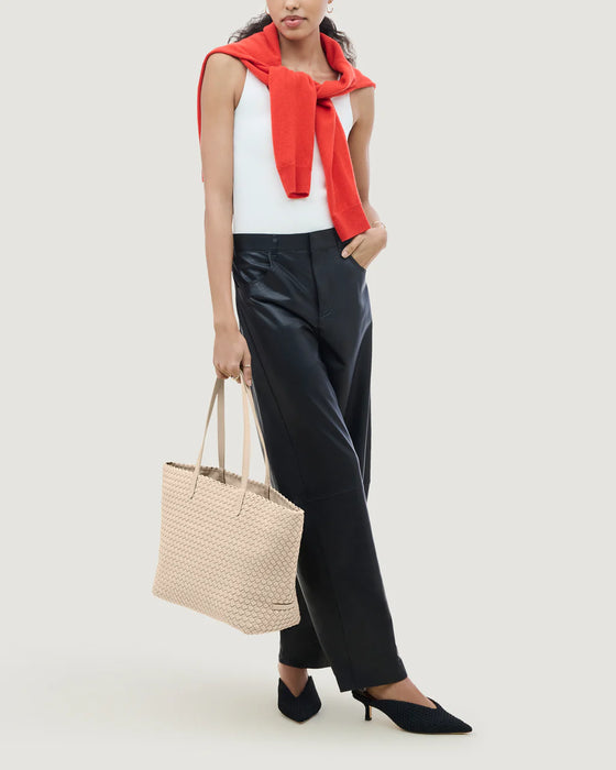 NAGHEDI JET SETTER SMALL ECRU TOTE