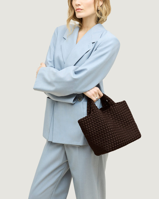NAGHEDI ST.BARTHS SMALL TOTE MOCHA