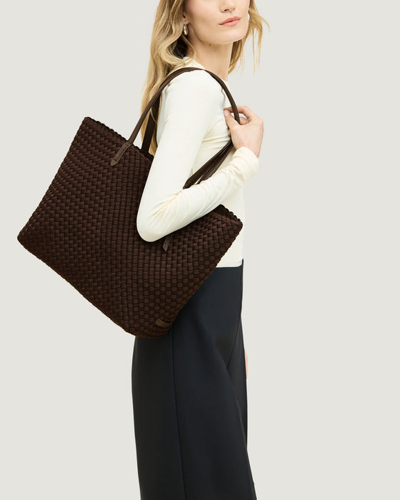 NAGHEDI JET SETTER SMALL MOCHA TOTE