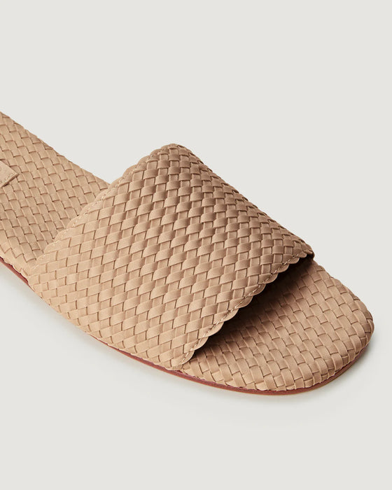NAGHEDI ST. BARTHS CAMEL SLIDES