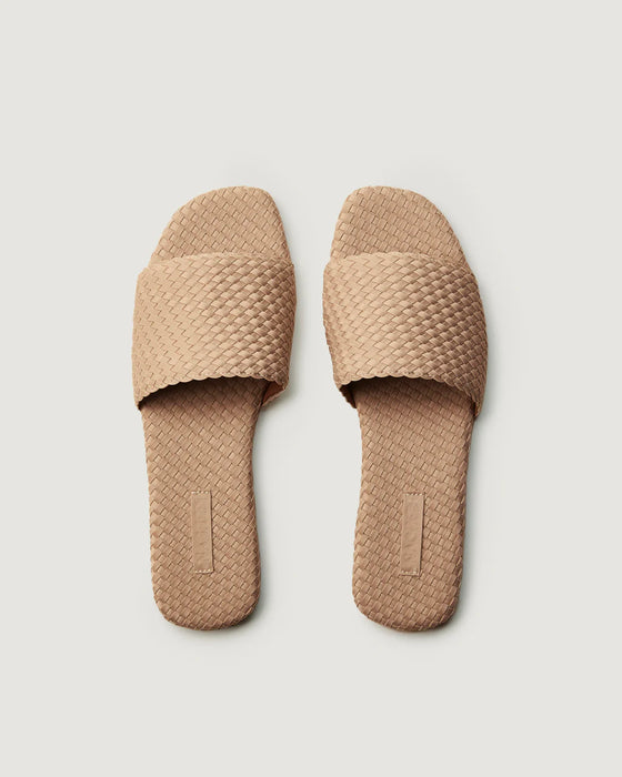 NAGHEDI ST. BARTHS CAMEL SLIDES