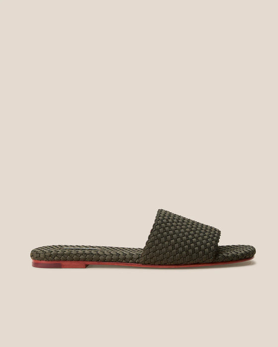 NAGHEDI ST. BARTHS OLIVE SLIDES