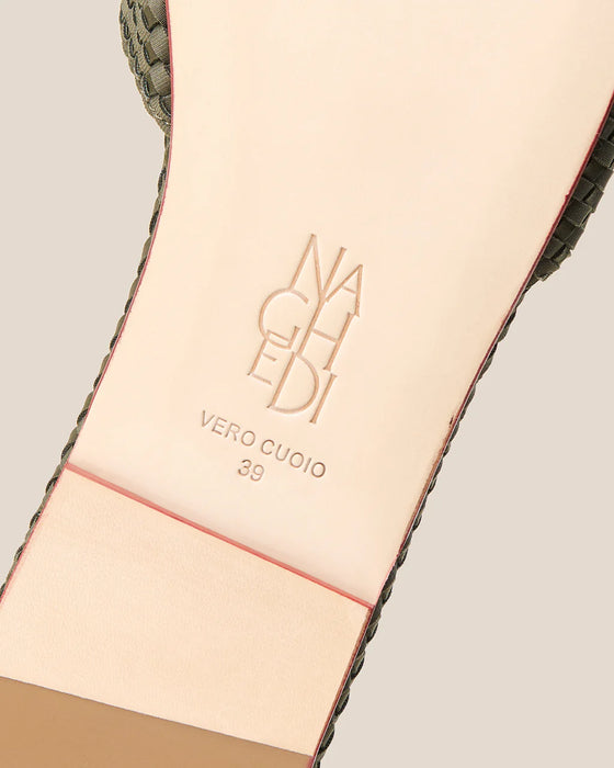 NAGHEDI ST. BARTHS OLIVE SLIDES