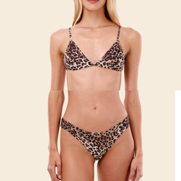 WAVY ANIMAL TRIANGLE BIKINI