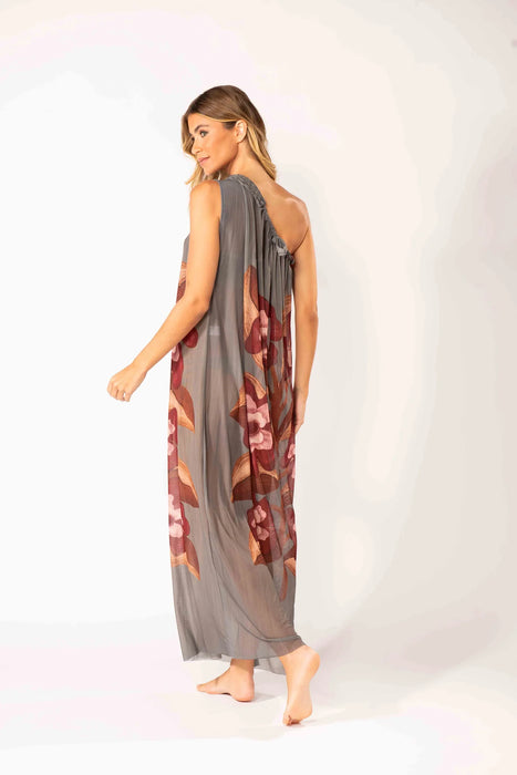 TULLE GRAY/VIOLETE DRESS