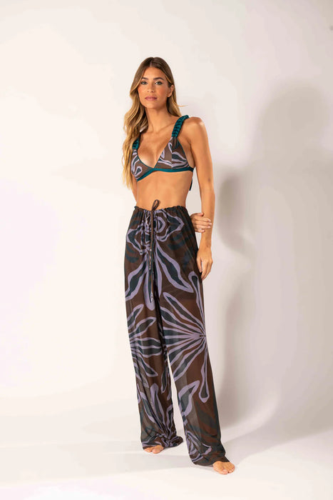 TULLE PETROLEUM PANTS