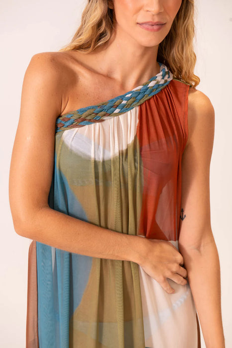 TULLE OLIVE/LEAF DRESS