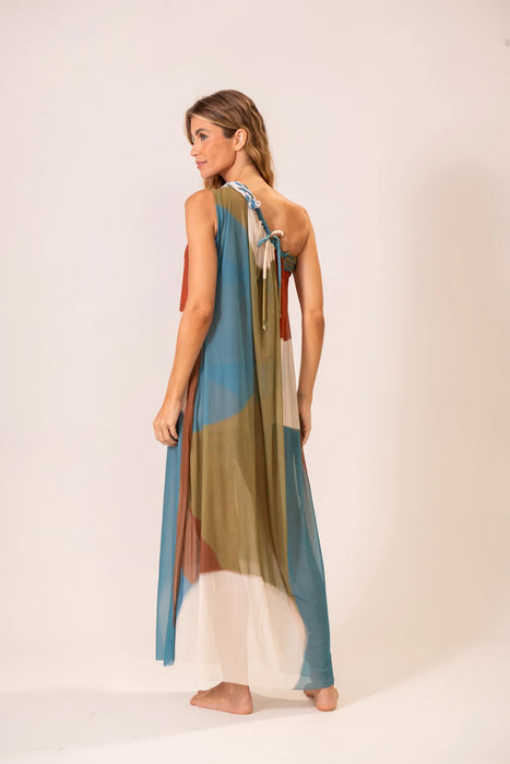 TULLE OLIVE/LEAF DRESS