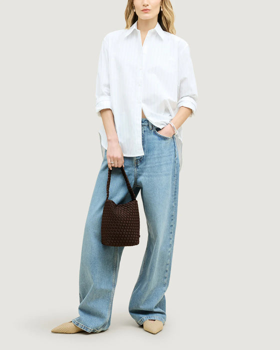 NAGHEDI NOMAD SMALL HOBO MOCHA