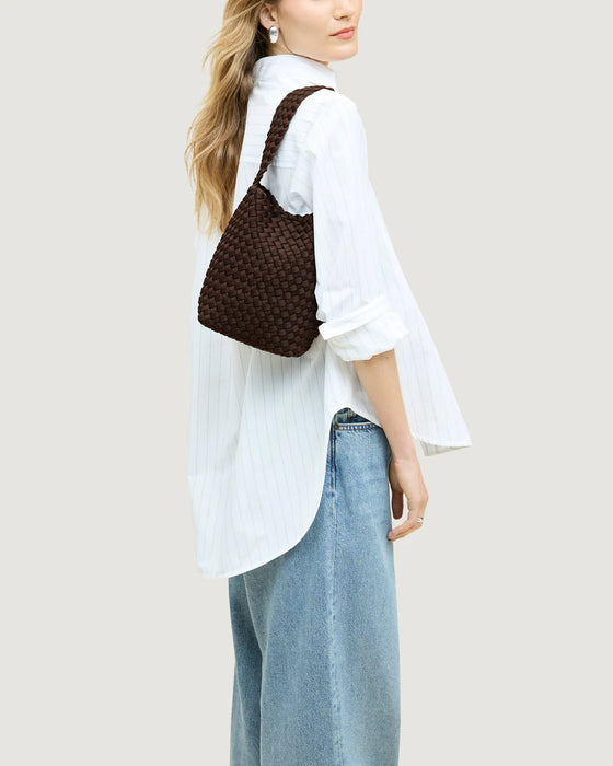 NAGHEDI NOMAD SMALL HOBO MOCHA