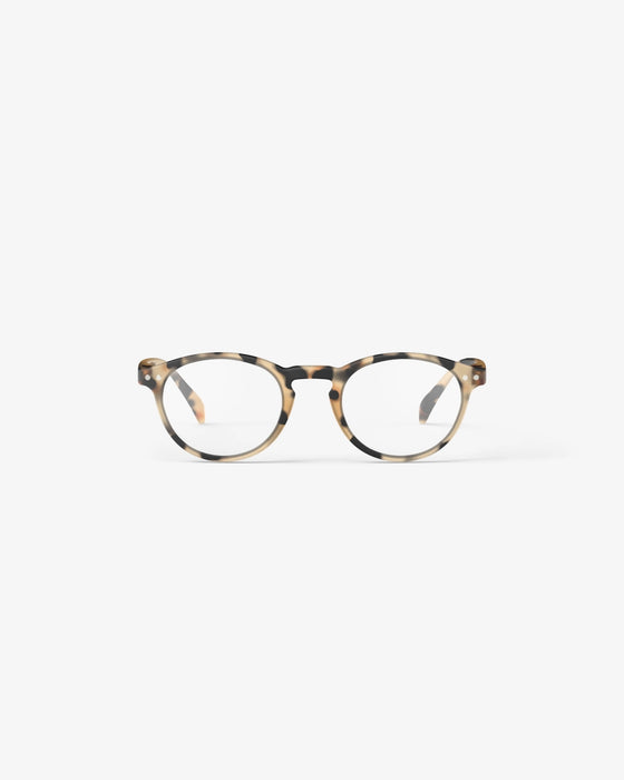 A READING LIGHT TORTOISE GLASSES