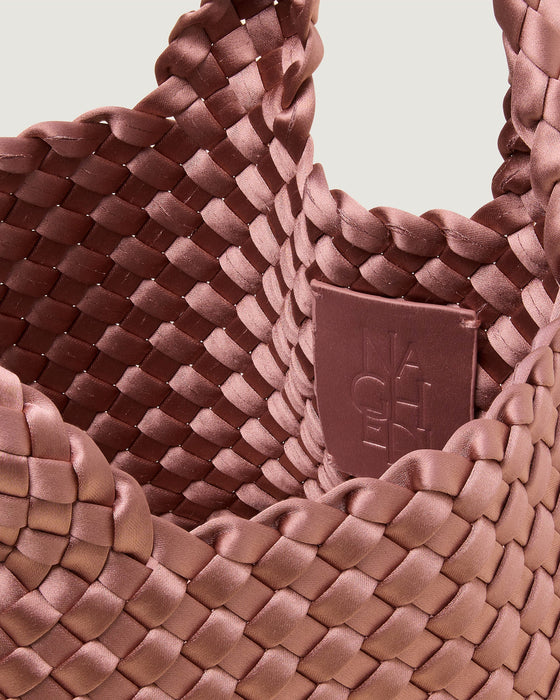 NAGHEDI ST. BARTHS PETIT TOTE SATIN DAPHNE