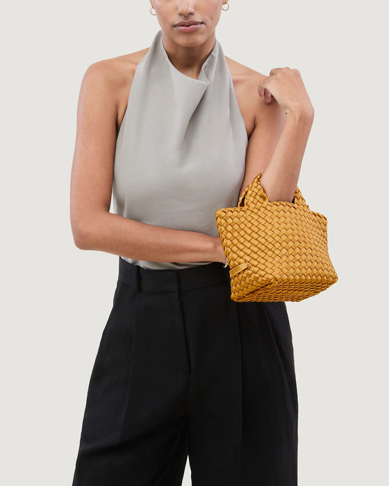 NAGHEDI ST. BARTHS SMALL TOTE SATIN ORE