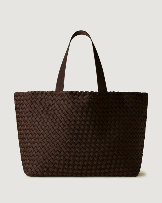 NAGHEDI COMO LARGE TOTE CHOCOLATE