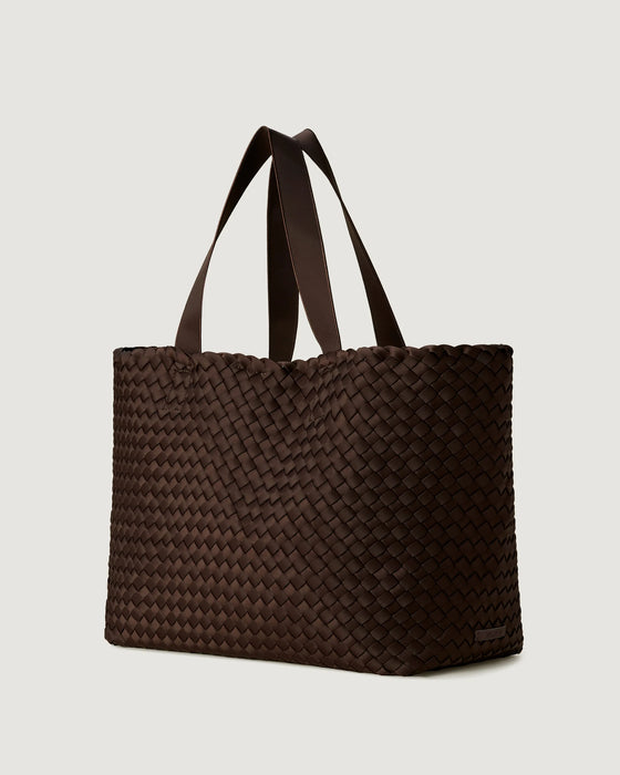 NAGHEDI COMO LARGE TOTE CHOCOLATE
