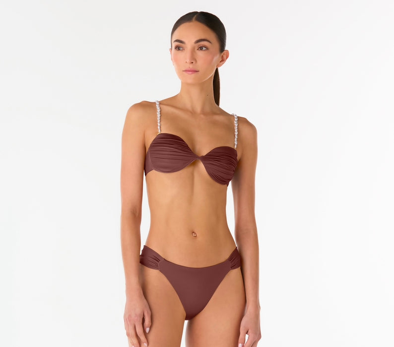 ALICIA/VICHY CHOCOLATE BIKINI