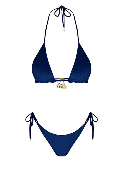 ANNA NAVY BLUE VELVET BIKINI
