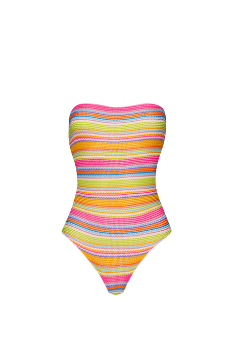 RAINBOW STRAPLESS ONE PIECE
