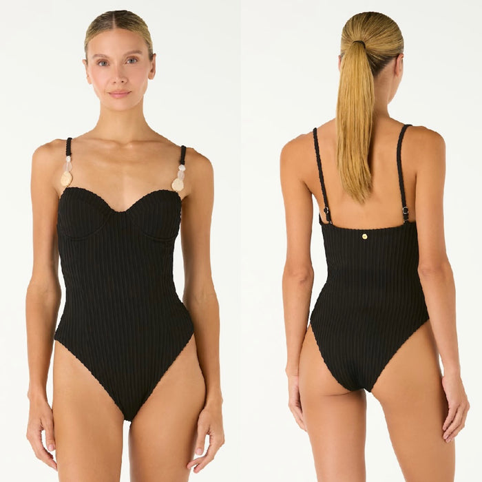 MARE SHELL BLACK ONE PIECE