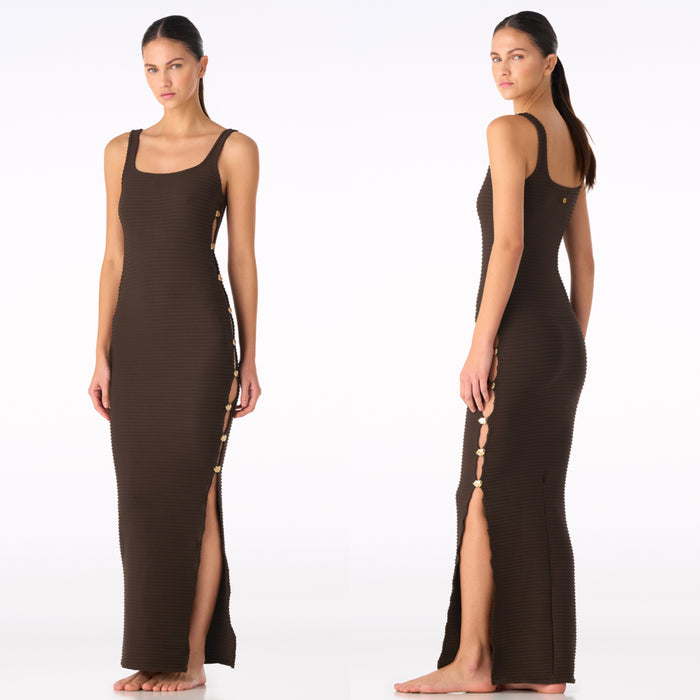 AWE SHELL CHOCOLATE DRESS