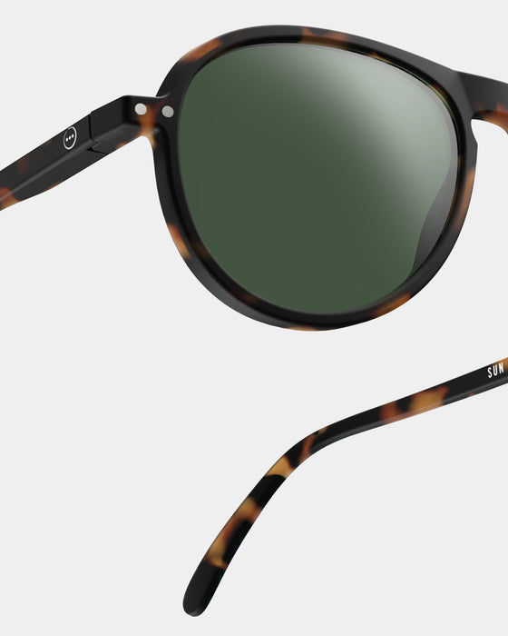 I TORTOISE GREEN LENSES SUNGLASSES