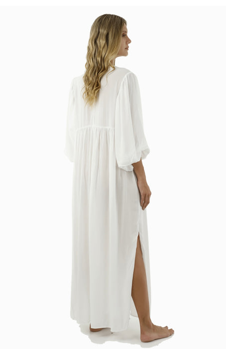 C69002 WHITE FREEDEE MAXI DRESS