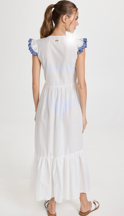 SMOCKED EMBROIDERED SLEEVES CAMISOLE